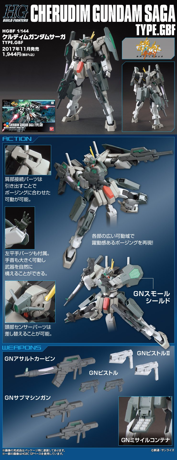 HGBF 1/144 #64 Cherudim Gundam Saga (GBF) - obrazek 5