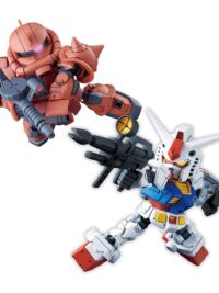 SD CROSS SILHOUETTE RX 78-2 & Char's Zaku II