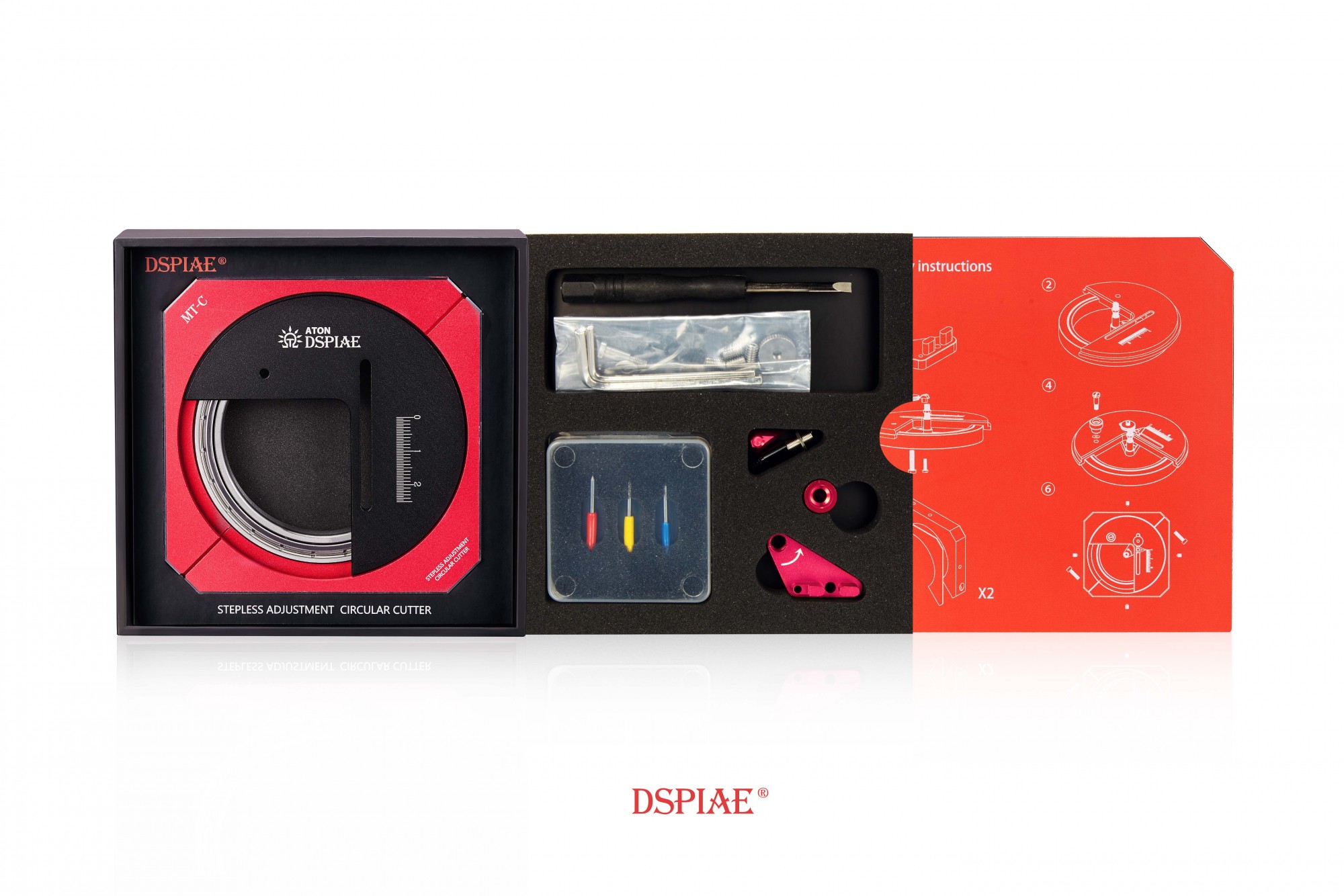 Nożyk tarczowy Dspiae MT-C Stepless Adjustment Circular Cutter - obrazek 2