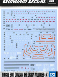 Gundam Decal 123 Mobile Suit Gundam The Origin Multiuse 4