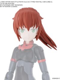 30MS Option Hair Style Parts Vol.2 - Ponytail Hair 2 (Red 2)