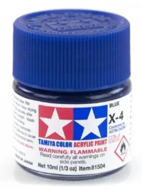 Tamiya 81504 - Farba akrylowa - X-4 Blue gloss/ 10ml
