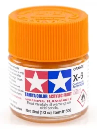 Tamiya 81506 - Farba akrylowa - X-6 Orange gloss/ 10ml