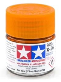Tamiya 81526 - Farba akrylowa - X-26 Clear Orange gloss / 10ml