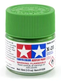 Tamiya 81528 - Farba akrylowa - X-28 Park Green gloss / 10ml