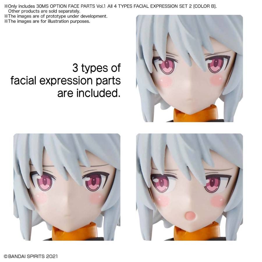 30MS Option Face Parts Vol.1 - Expression Set 2 [Color B] - obrazek 2