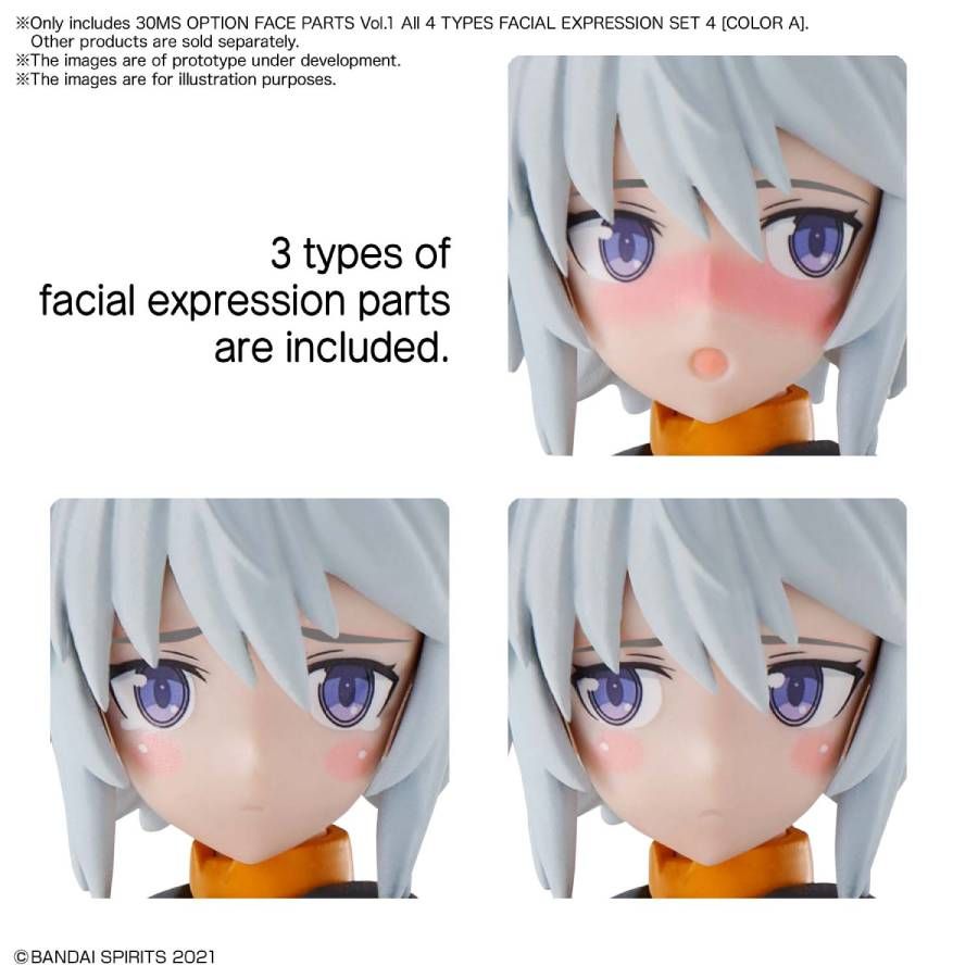 30MS Option Face Parts Vol.1 - Expression Set 4 [Color A] - obrazek 2