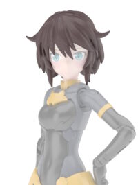 30MS Option Hair Style Parts Vol.4 - Short Hair 3 (Brown 2)